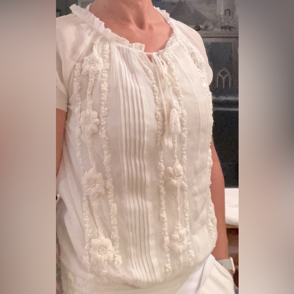 Sundance Elegant White Women's Top